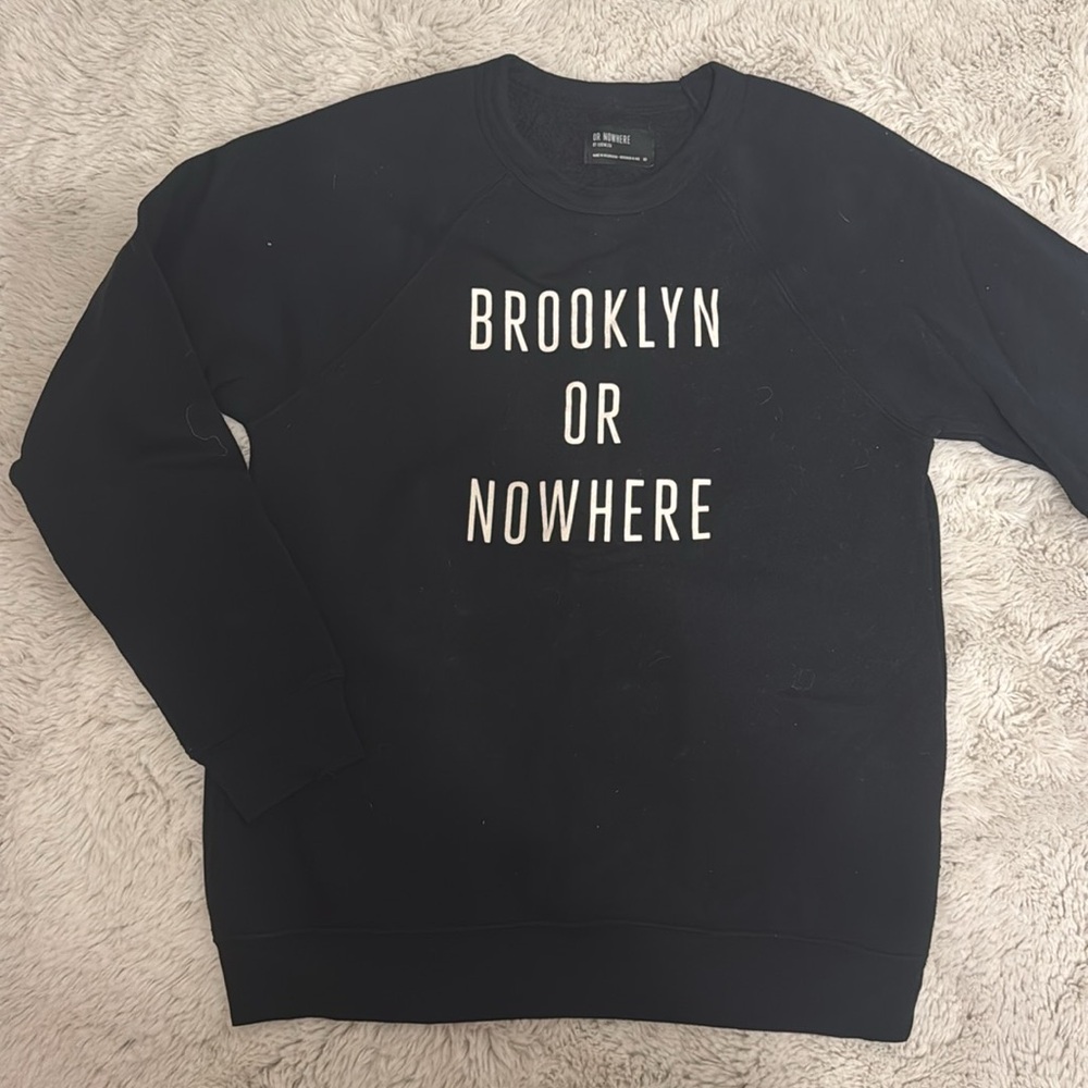 KNOWLITA Brooklyn Or Nowhere Graphic Sweatshirt